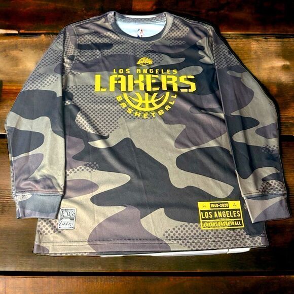 Lakers Long Sleeve Camo T-Shirt (8-10) - Picture 1 of 7